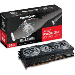 Powercolor Remanufactured Hellhound AMD Radeon RX 7900 XTX OC 24GB GDDR6 Graphics Card 3 Slot - 2x 8 Pin Power - Minimum 800W PSU /PB 6 mths warranty