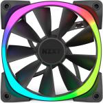 NZXT Aer 140 RGB 2 Black 140mm Single Case Fan. RGB, PWM,Requires HUE 2 Lighting Controller