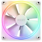 NZXT F120 RGB DUO White 120mm Dual Sided RGB FAN, Single pack, Requires NZXT RGB lighting Controller