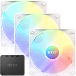 NZXT F120 Core RGB White 120mm RGB FAN, triple pack with RGB lighting Controller