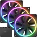 NZXT Aer 2 F120 RGB Black 120mm Triple Starter Pack, RGB, PWM, Fan and RGB Controller Included