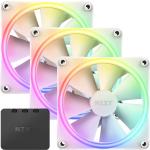 NZXT Aer 2 F120 RGB White 120mm Triple Starter Pack, RGB, PWM, Fan and RGB Controller Included