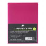 OSC L Shaped Pockets - A4 - 12 Pack - Pink