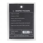 OSC L Shaped Pockets - Heavy Duty - A5 - 6 Pack -  Clear