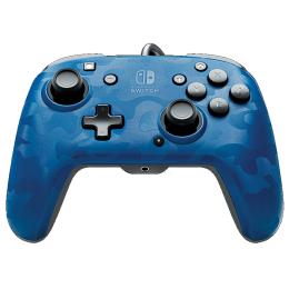 PDP 500-134-AU-CM02 Faceoff Deluxe+ Audio Wired Controller - Blue Camo