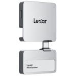 Lexar SL400 Professional Go 2TB Portable SSD with HUB - Silver