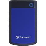 Transcend StoreJet 25H3 4TB Portable External HDD - Blue 2.5" - USB 3.0 - Durable Anti-shock Silicon Outer Shell - Military-Grade Shock Resistance