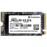 Transcend Embedded M.2 2242, 256GB, PCIe Gen4x4, NVMe, 3D TLC, DRAM-less, PE: 3K, extended temp.