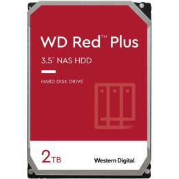 WD Red Plus 2TB 3.5" Internal HDD SATA3 - 5400 RPM - 128MB Cache - CMR - Designed and tested for RAID environments, 1-8 Bay NAS - 3 Years warranty