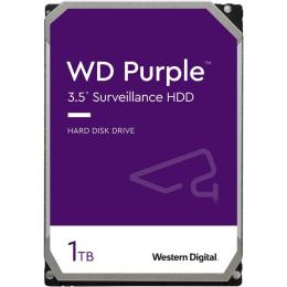 WD Surveillance Purple 1TB 3.5" Internal HDD SATA3 - 64MB Cache - 24x7 always on Reliability - Built for personal, home office or small business - Up to 64 cameras - AllFrame 4K Technology - 3 Years warranty