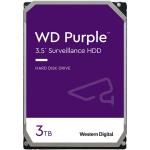 WD Surveillance Purple 3TB 3.5" Internal HDD SATA3 - 64MB Cache - 24x7 always on Reliability - Built for Personal / Home Office / Small Business - Up to 64 cameras - AllFrame 4K Technology - 3 Years Warranty