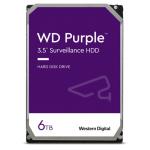 WD Surveillance Purple 6TB 3.5" Internal HDD SATA3 - 128MB Cache - 24x7 always on Reliability - Built for personal, home office or small business - Up to 64 cameras - AllFrame 4K Technology - 3 Years warranty