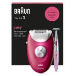 Braun Silk-Epil 3 SE-3202 Corded Lady Epilator ideal for epilation beginners for gentle The Massage Rollers gently stimulate and massage your skin for even more comfort