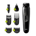 Braun MGK3220 6-in-1 trimmer (Black) - includes beard trimmers, ear & nose trimmer, hair trimmers, Up to 50 minutes run time Lifetime sharp blades for even beard trimming & hair clipping