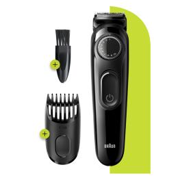 Braun Series 3 BT3222 Beard Trimmer - Cordless & Rechargeable Hair Clipper - Washable Trimmer Head & Comb - Long Lasting Battery
