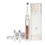Oral-B Genius 9000(Rose Gold) Electric Toothbrush with 3 Replacement Heads - With SmartRing and Pressure Control Technology