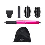 Shark FlexStyle HD431BP Pink Air Styling & Drying System Hair Dryer & Multi-Styler with Auto-Wrap Curlers 1 x Styling Concentrator, 1 x Paddle Brush, 1 x Oval Brush, 2 x Auto-Wrap Curlers and Pouch, Malibu Pink