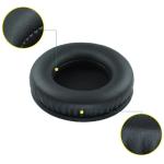 Repalcement Universal Headset Round Cushions Ear pads size:60 mm -Protein Leather Black