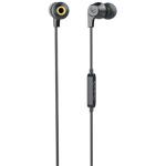 Infinity by Harman WYND 300 Wired In-Ear Headphones with Mic - Black 1-Button Remote - 3.5mm Jack - Infinity Deep Bass Sound - Tangle-Free Flat Cable