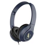 Infinity by Harman WYND 700 Wired On-Ear Headphones with Mic - Blue Infinity Deep Bass Sound - 32mm Drivers - 1-Button Remote - Lightweight & Foldable
