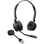 Jabra Engage 55 SE - Stereo - Link400a DECT Wireless On-Ear Headset - UC Certified / 2-Mics Noise Cancellation / Busy Light / Up to 150m Distance / Up to 13-Hour Talk-time