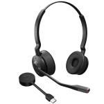Jabra Engage 55 SE - Stereo - Link400c DECT Wireless On-Ear Headset - UC Certified / 2-Mics Noise Cancellation / Busy Light / Up to 150m Distance / Up to 13-Hour Talk-time