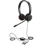 Jabra Evolve 20 SE USB-C/A Wired On-Ear Headset with In-Line Controls - Teams Certified Plug and play / Busy Light / Mic Noise Cancellation