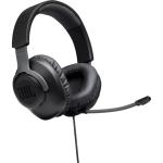 JBL Free WFH Wired Over-Ear Headset with detachable mic - Black - PC & Mobile compatible - Lightweight & durable, detachable voice-focus noise-cancelling microphone