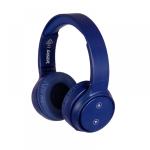 Laser AO-HEADB18-N Wireless On-Ear Headphones - Navy Blue Hands Free - Up to 12 Hours Battery Life