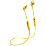 Moki Hybrid Wireless Sports In-Ear Headphones - Yellow Bluetooth - Secure Fit - Up to 5 Hours Battery Life