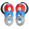 Moki Headphones - Red / Silver / Blue Ear Hook Design - Colour Changeable - Clip-on Moki Headphones - Red / Silver / Blue Ear Hook Design - Colour Changeable - Clip-on