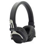 Moki Exo Wireless On-Ear Headphones - Double Black Bluetooth - Up to 8 Hours Battery Life w/3.5mm Connector
