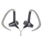 Moki Ultralite Wired In-Ear Headphones - Black & Grey with Microphone - with Nylon Sleeve