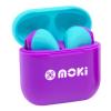 Moki MokiPods Mini True Wireless In-Ear Headphones for Kids - Purple Aqua Volume Limited Moki MokiPods Mini True Wireless In-Ear Headphones for Kids - Purple Aqua Volume Limited
