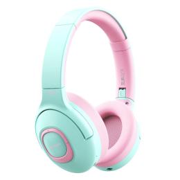 Promate Child-Safe CODDY.BGM Wireless Over-Ear Headphones for Kids - Bubblegum Audio Range 85-93dB - Built in 300mAh Battery - Bluetooth - 10m Operating Distance - Padded Ear Pads - Up to 5 Hours Battery Life