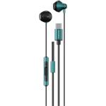 RockRose Sense TC Neo USB-C In-Ear Headphones with DAC - Black & Blue 120cm