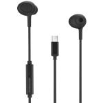 RockRose Siren TC USB-C In-Ear Headphones -  Black, 120cm
