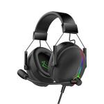 Vertux WARFARE Extreme Performance Gaming Headset 7.1 Surround Sound - ENC Microphone & Vibration Feedback - Adjustable Headband and Padded Ear Cups with Immersive RGB Lights - In-line Audio Controls