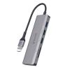 Bonelk Long-Life USB-A to 4 Port USB 3.0 Hub with SD / MicoSD Reader - Space Grey Bonelk Long-Life USB-A to 4 Port USB 3.0 Hub with SD / MicoSD Reader - Space Grey