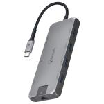 Bonelk Long-Life USB-C to 8-in-1 Multiport Hub - Space Grey