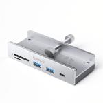 Orico MH5PC-10-SV-BP USB-C Hub Clamp with Card Reader - Silver