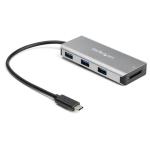 StarTech.com 3 Port 10Gbps USB-C Hub SD Card Reader - 3x USB-A & 1x SD Slot - Portable USB 3.1/3.2 Gen 2 Type C Adapter Hub - Laptop Hub - USB Bus Powered - Thunderbolt 3 Compatible