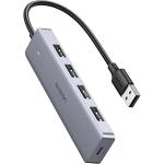 UGREEN UG-50985 4-Port USB 3.0 Hub + Powered by Micro USB, Metal Plated Shell, Ultra Slim