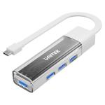 Unitek 4-in-1 USB 3.0 Multi-Port Hub with USB-C Connector - White