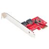 StarTech.com SATA PCIe Card - 2 Port PCIe SATA Expansion Card - 6Gbps - Full/Low Profile - PCI Express to SATA Adapter/Controller - ASM1061 Non-Raid - PCIe to SATA Converter StarTech.com SATA PCIe Card - 2 Port PCIe SATA Expansion Card - 6Gbps - Full/Low Profile - PCI Express to SATA Adapter/Controller - ASM1061 Non-Raid - PCIe to SATA Converter