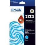 Epson 212XL High Yield (350 Pages) Ink Cartridge - Cyan for WorkForce WF-2830 / WF-2850 / XP-3100 / XP-3105 / XP-4100 / XP-2100 / WF-2810 Printer