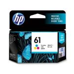 HP 61 Ink Cartridge Tri-Colour,  Yield 165 pages for HP DeskJet 1000, 1050, 2000, 2050, 2510, 2540, 3000,3050, 1510, Envy 4504, 5530, 4500, Officejet 2620, 4630 Printer