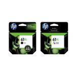 HP 61XL Black+ Tri-Colour Ink Value Pack for HP DeskJet 1000, 1050, 2000, 2050, 2510, 2540,3000,3050, 1510, Envy 4504, 5530, 4500, Officejet 2620, 4630 Printer