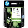 HP 67 Ink Cartridge Value Pack - Black + Tri-Colours Black Yield 120 Pages & Tri-Colour Yield 100 Pages - for HP DeskJet 2330 / 2720 / 2721 / 2723 / 2820e / ENVY 6420 / 6020 Printer HP 67 Ink Cartridge Value Pack - Black + Tri-Colours Black Yield 120 Pages & Tri-Colour Yield 100 Pages - for HP DeskJet 2330 / 2720 / 2721 / 2723 / 2820e / ENVY 6420 / 6020 Printer