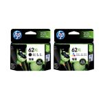 HP 62XL Ink Cartridge Value Pack Black+Tri-Colour for HP ENVY 5540,5542,5640, 7640, HP OfficeJet 200,250, 5740 Printer